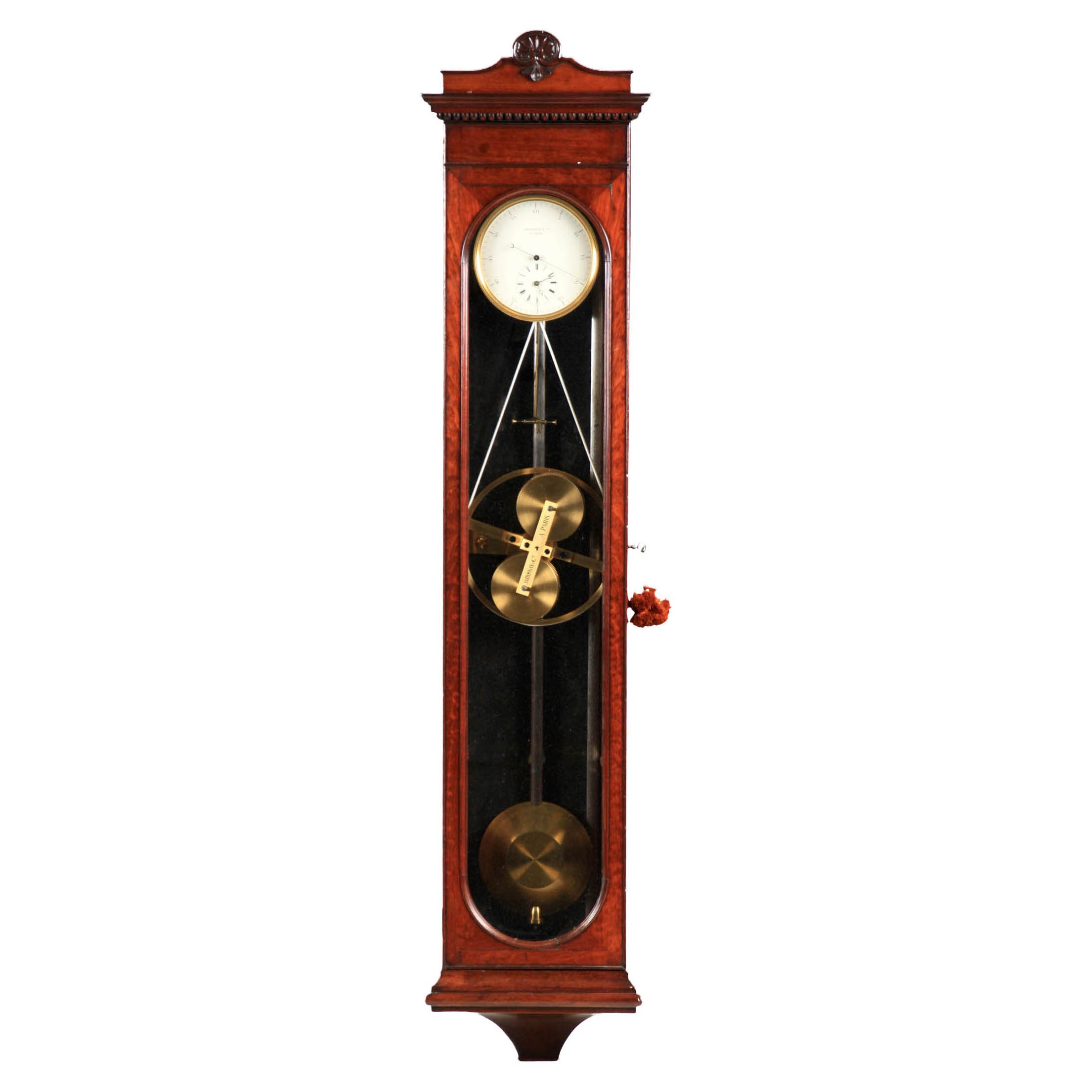 Lot 796 A 19th century French wall-mounted regulator