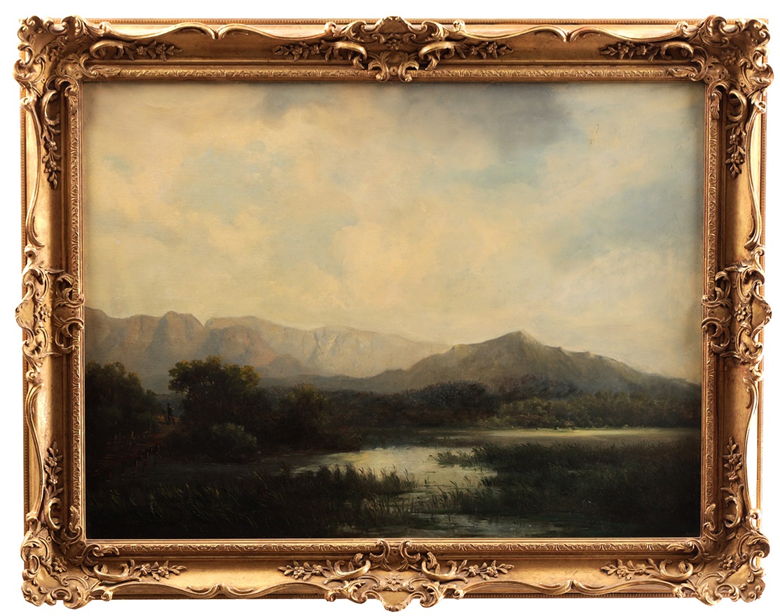 Horatio McCulloch Lot 900 mountainous landscape