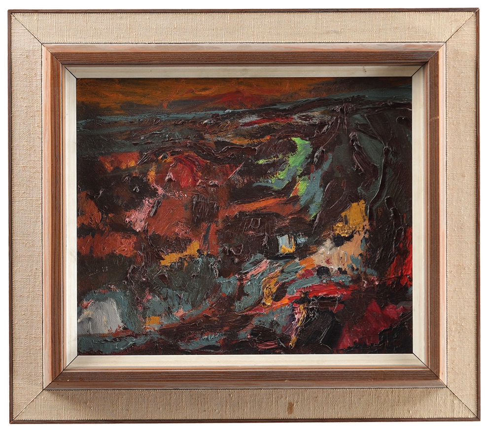 David Barker Lot 872 abstract oil painting