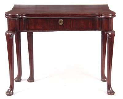 Lot 770 - AN EARLY 18TH CENTURY RED WALNUT GAMES TABLE...