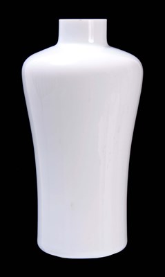Lot 10 - A 19TH CENTURY LARGE OPAQUE GLASS BOTTLE VASE...