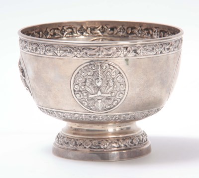 Lot 109 - A 20TH CENTURY CHINESE SILVER BOWL with...