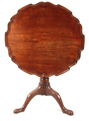 Lot 1048 - A MID 18TH CENTURY SCOTTISH FIGURED MAHOGANY...
