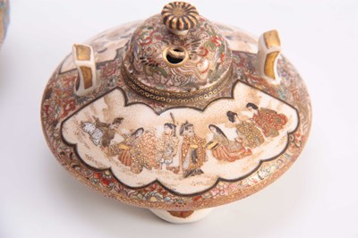 Lot 120 - TWO LATE 19TH CENTURY SATSUMA SMALL POT...