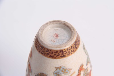 Lot 122 - A GROUP OF THREE SMALL SATSUMA CABINET VASES...