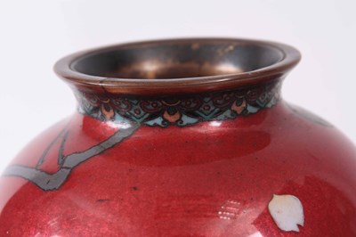 Lot 136 - A PAIR OF LATE 19TH CENTURY JAPANESE CLOISONNE...