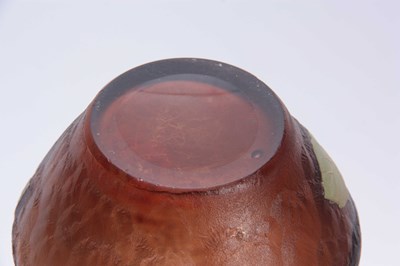 Lot 14 - A 20TH CENTURY ART GLASS VASE BY LEGRASS...