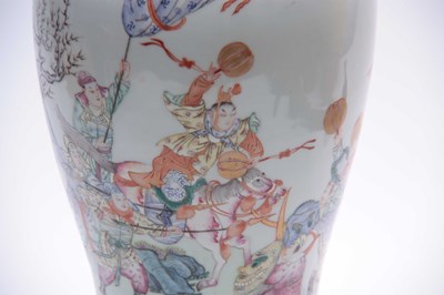 Lot 184 - A 19TH CENTURY SLENDER CHINESE VASE WITH...