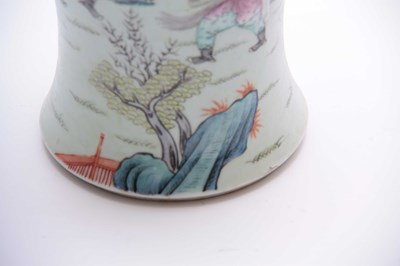 Lot 184 - A 19TH CENTURY SLENDER CHINESE VASE WITH...