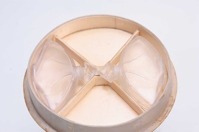 Lot 20 - A RENE LALIQUE HOUBIGANT CIRCULAR PERFUME BOX...