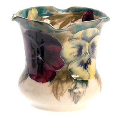 Lot 37 - A WILLIAM MOORCROFT BURSLEM SMALL JARDINIERE...