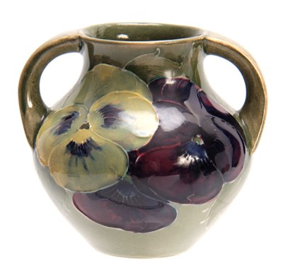 Lot 40 - A WILLIAM MOORCROFT BURSLEM CELADON GROUND...