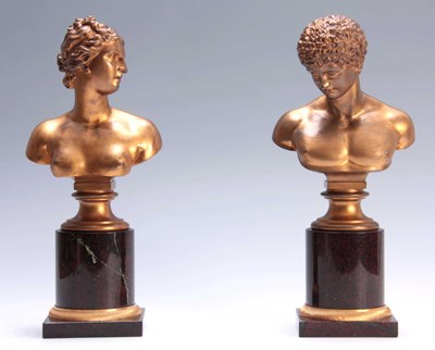 Lot 545 - A PAIR OF 19TH CENTURY FRENCH EMPIRE CLASSICAL...