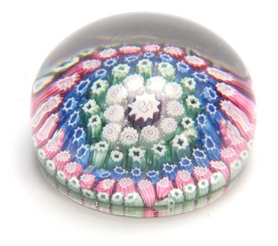 Lot 6 - A 19TH CENTURY STOURBRIDGE MILLEFIORI GLASS...