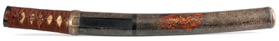 Lot 173 - A 19th CENTURY JAPANESE DIRK having shagreen...