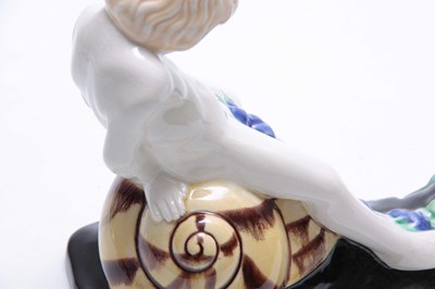 Lot 74 - AN UNUSUAL MICHAEL POWOLNY, WIENER KERAMIK...