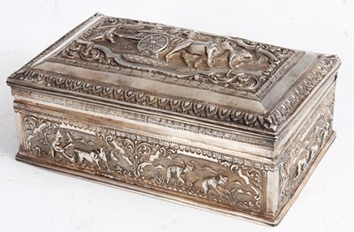 Lot 187 - A 19TH CENTURY LARGE ORIENTAL RECTANGULAR...
