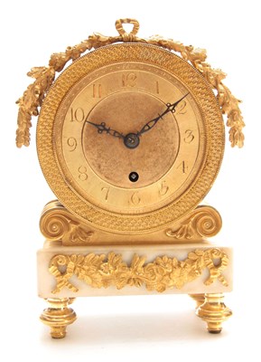 Lot 838 - A REGENCY ENGLISH FUSEE BRONZE, ORMOLU, AND...