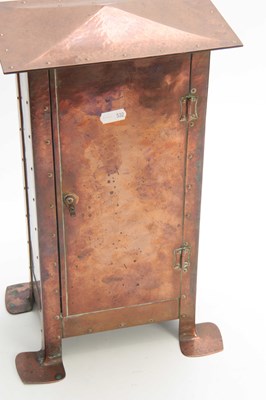 Lot 954 - A NICE QUALITY ARTS AND CRAFTS COPPER MANTEL...