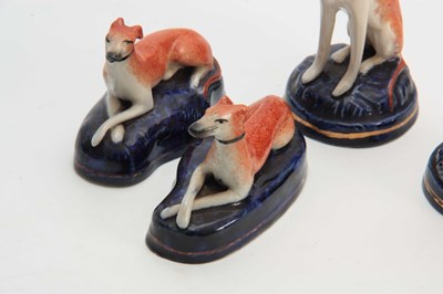Lot 96 - TWO PAIRS OF LATE 19TH CENTURY STAFFORDSHIRE...