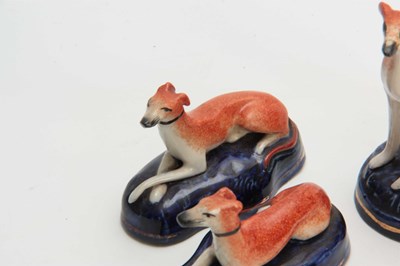 Lot 96 - TWO PAIRS OF LATE 19TH CENTURY STAFFORDSHIRE...