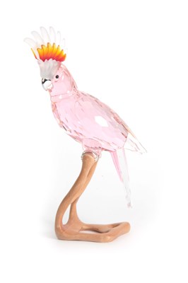 Lot 1 - A 20TH CENTURY SWAROVSKI CRYSTAL BIRDS OF...
