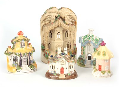 Lot 102 - A SELECTION OF FIVE 19TH CENTURY STAFFORDSHIRE...