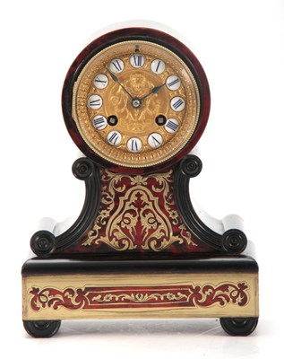Lot 1012 - A 19TH CENTURY FRENCH EBONIZED AND BOULLEWORK...
