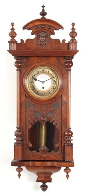 Lot 1019 - AN EARLY 20th CENTURY WALNUT CASED 400 DAY...