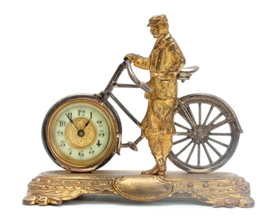 Lot 1039 - A LATE 19th CENTURY ENGLISH NOVELTY DESK CLOCK...