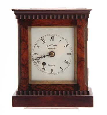 Lot 1048 - A SMALL MID 19th CENTURY ENGLISH ROSEWOOD...