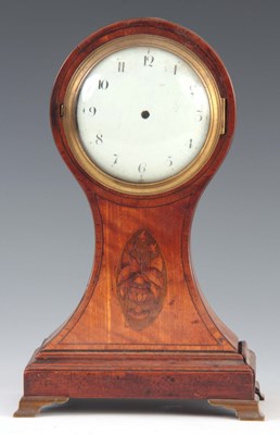 Lot 1074 - A LATE GEORGE III INLAID SATINWOOD BALLON...