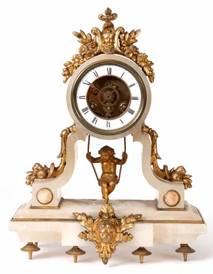 Lot 1081 - A FRENCH LATE 19th CENTURY SWINGING CHERUB...