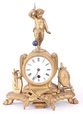 Lot 1087 - A LATE 19th CENTURY FRENCH MYSTERY CLOCK with...