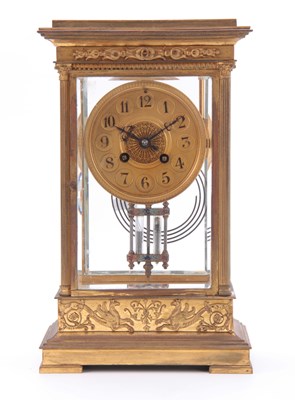 Lot 1108 - A LATE 19th CENTURY FRENCH GILT BRASS...
