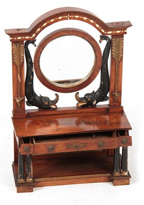 Lot 1111 - AN 18TH CENTURY RUSSIAN MINIATURE SIDEBOARD /...