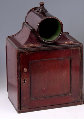 Lot 1115 - AN UNUSUAL GEORGE III MAHOGANY AND EBONISED...