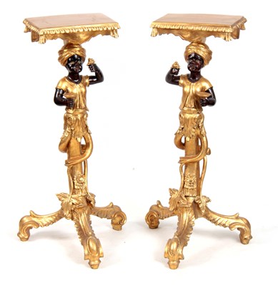 Lot 1129 - A PAIR OF 19TH CENTURY STYLE REPRODUCTION GILT...