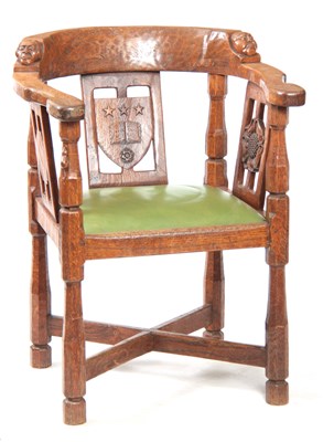 Lot 1154 - AN EARLY ROBERT 'MOUSEMAN' THOMPSON OAK MONKS...