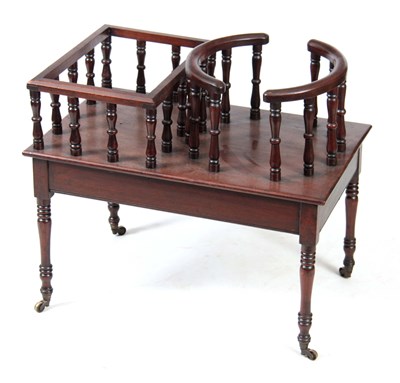 Lot 1155 - A LATE GEORGIAN MAHOGANY PORTABLE BUTLERS...