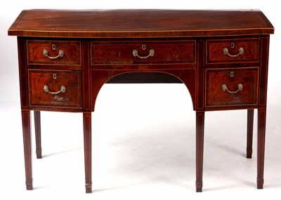 Lot 1174 - A GEORGE III BOXWOOD STRUNG AND ROSEWOOD...