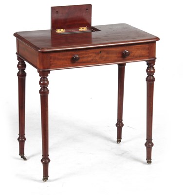 Lot 1185 - AN EARLY 19TH CENTURY MAHOGANY WRITING TABLE...