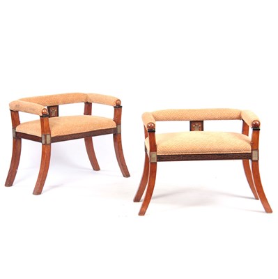 Lot 1189 - A PAIR OF LATE 19TH CENTURY THOMAS HOPE STYLE...