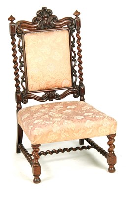 Lot 1197 - A MID VICTORIAN ROSEWOOD UPHOLSTERED ROSEWOOD...