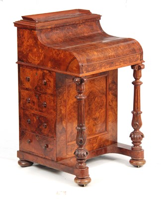 Lot 1204 - AN EARLY VICTORIAN BURR WALNUT PIANO TOP...