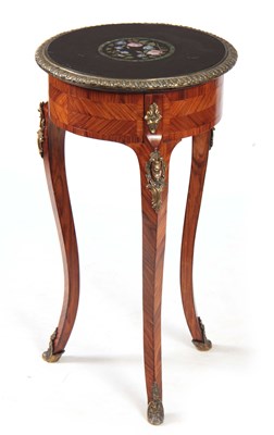 Lot 1240 - A LATE 19TH CENTURY FRENCH KINGWOOD AND ORMOLU...