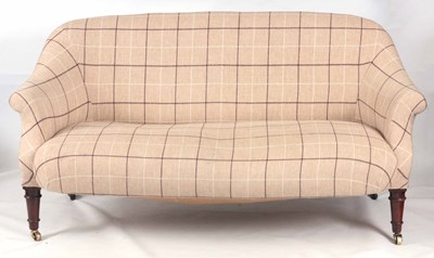 Lot 1258 - A VICTORIAN MAHOGANY TWO-SEATER SETTEE...