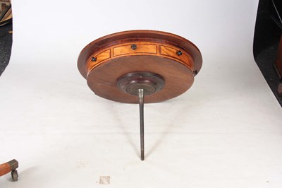 Lot 1268 - AN UNUSUAL ROSEWOOD CROSS-BANDED FIGURED...