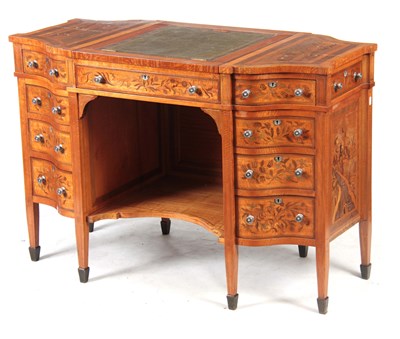 Lot 1286 - AN UNUSUAL FREESTANDING VICTORIAN SATINWOOD...