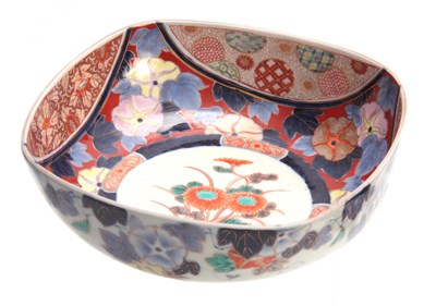 Lot 166 - A JAPANESE MEIJI PERIOD FUKUGAWA SQUARE SHAPED...